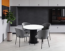 Yağmur Yuvarlak Masa Takımı 4'lü Set